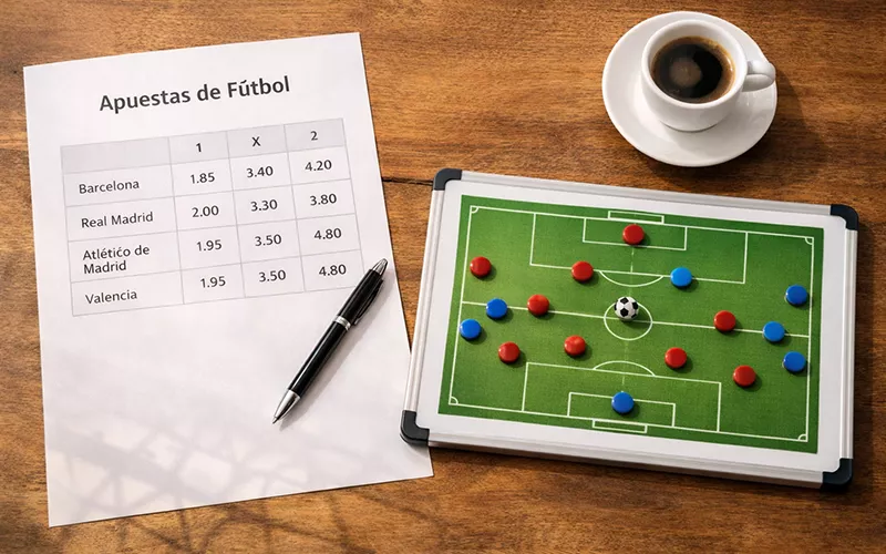 Tipos de apuestas en fútbol: mercados 1X2, over under y BTTS